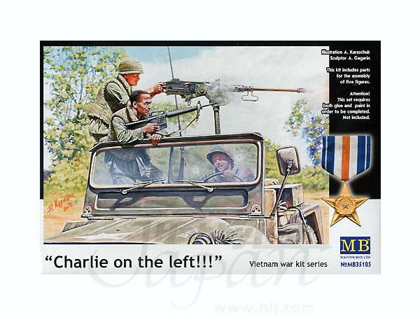 MASTER BOX 1/35 Charlie on the left Vietnam war kit series | 4820113080647