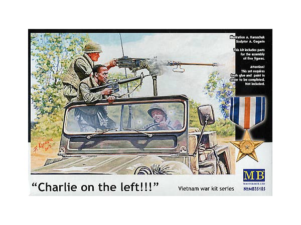 MASTER BOX 1/35 Charlie on the left Vietnam war kit series | 4820113080647