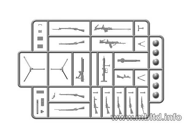 MASTER BOX 1/35 British Infantry Weapons, WW II era | 4820113080609
