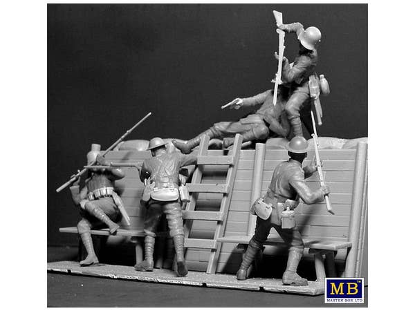 MASTER BOX 1/35 Hand-to-hand fight, German & British infantrymen, WW I era | 4820113080746