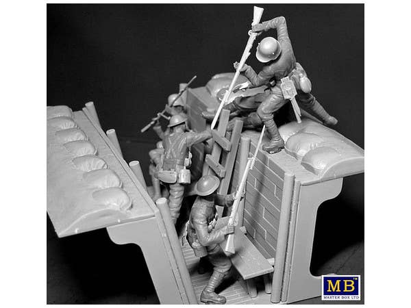 MASTER BOX 1/35 Hand-to-hand fight, German & British infantrymen, WW I era | 4820113080746