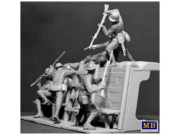 MASTER BOX 1/35 Hand-to-hand fight, German & British infantrymen, WW I era | 4820113080746