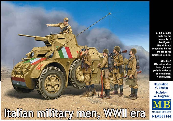 MASTER BOX 1/35 Italian military men, WWII era | 4820113081026
