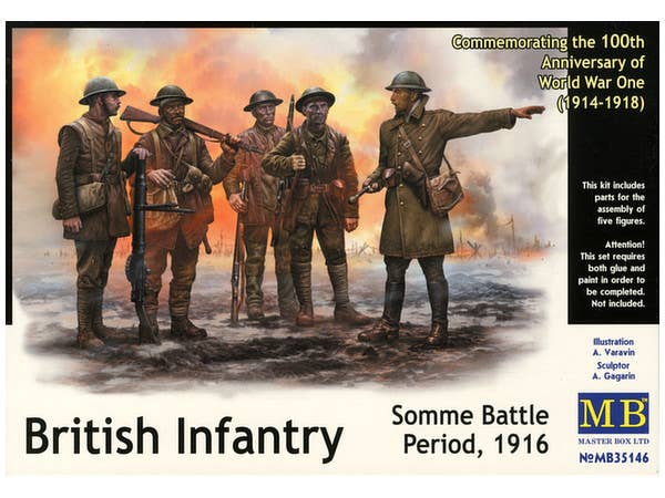 MASTER BOX 1/35 British Infantry, Somme Battle Period, 1916 | 4820113081040