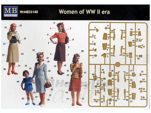 MASTER BOX 1/35 Women of WW II era | 4820113081064