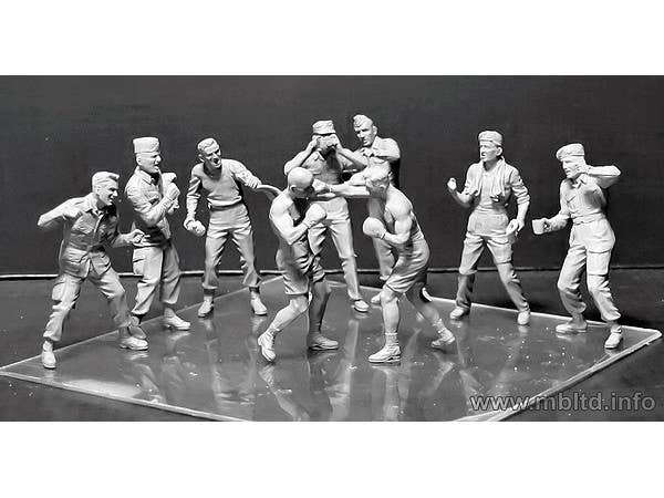 MASTER BOX 1/35 Friendly boxing match. British and American paratroopers, WW II era | 4820113081088