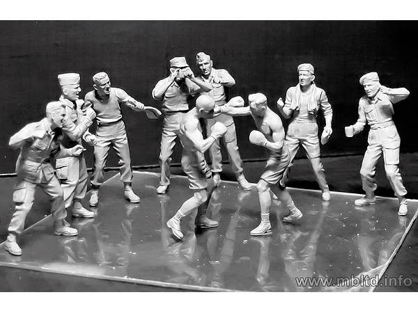 MASTER BOX 1/35 Friendly boxing match. British and American paratroopers, WW II era | 4820113081088