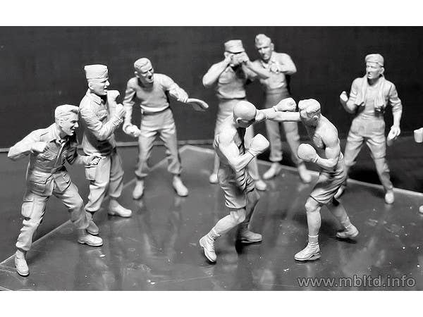 MASTER BOX 1/35 Friendly boxing match. British and American paratroopers, WW II era | 4820113081088
