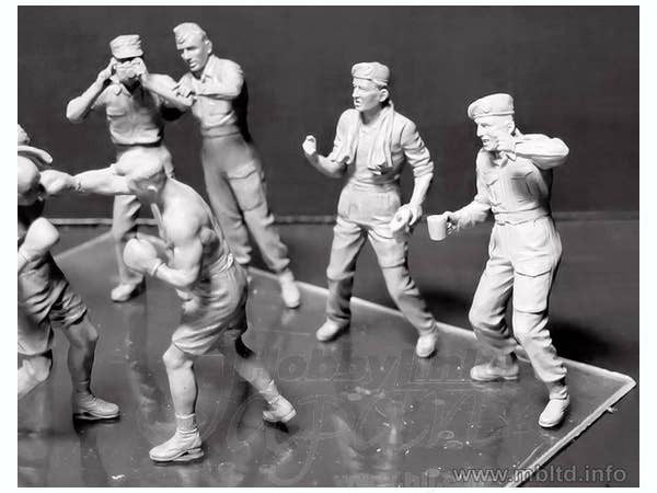 MASTER BOX 1/35 Friendly boxing match. British and American paratroopers, WW II era | 4820113081088