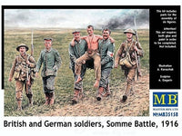 MASTER BOX 1/35 British and German soldiers, Somme Battle, 1916 | 4820113080654