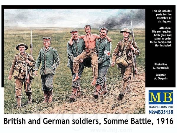 MASTER BOX 1/35 British and German soldiers, Somme Battle, 1916 | 4820113080654