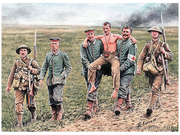 MASTER BOX 1/35 British and German soldiers, Somme Battle, 1916 | 4820113080654