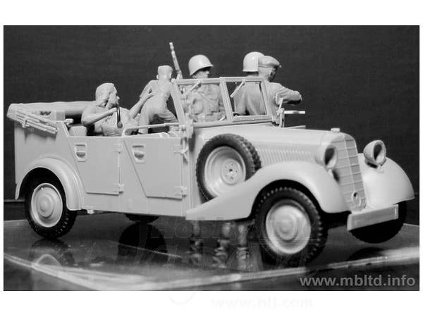 MASTER BOX 1/35 Hitch on the road. US Paratroopers and Civilians | 4820113080784