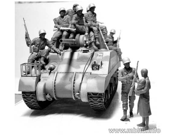 MASTER BOX 1/35 The 101st light company. US Paratroopers & British Tankman, France, 1944 | 4820113080760