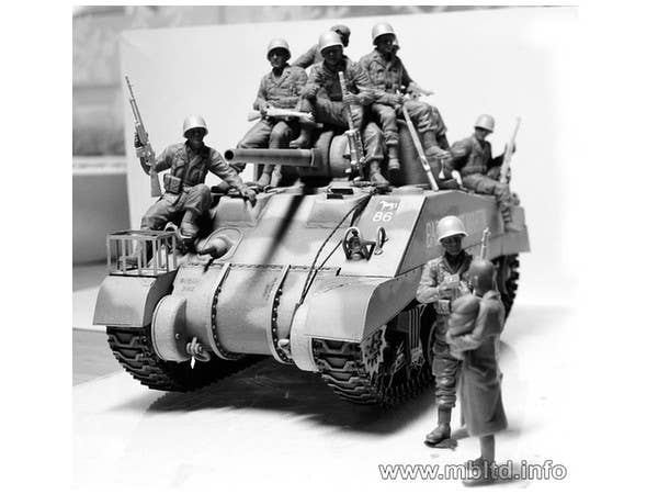 MASTER BOX 1/35 The 101st light company. US Paratroopers & British Tankman, France, 1944 | 4820113080760