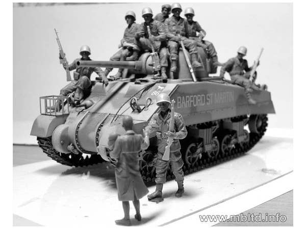 MASTER BOX 1/35 The 101st light company. US Paratroopers & British Tankman, France, 1944 | 4820113080760