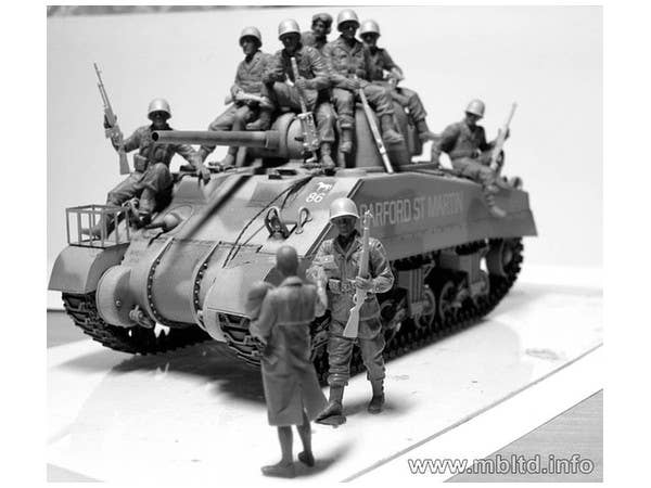 MASTER BOX 1/35 The 101st light company. US Paratroopers & British Tankman, France, 1944 | 4820113080760
