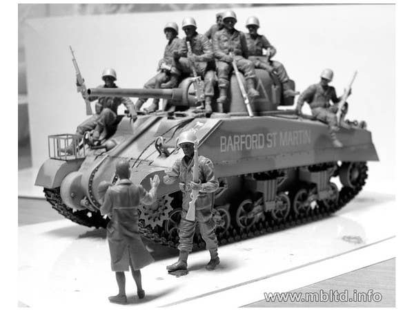 MASTER BOX 1/35 The 101st light company. US Paratroopers & British Tankman, France, 1944 | 4820113080760