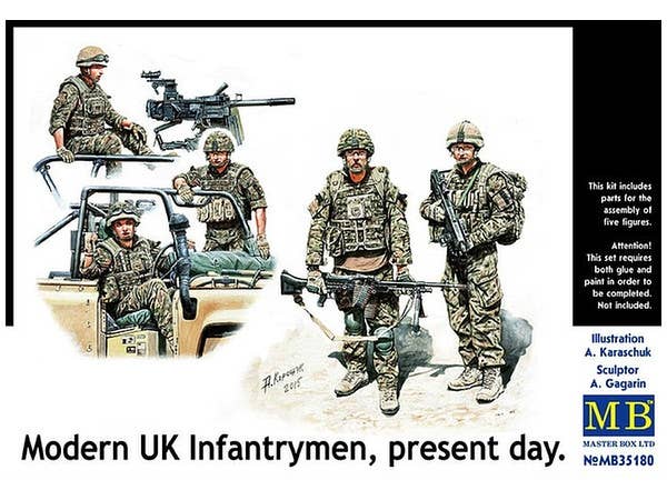 MASTER BOX 1/35 Modern UK Infantrymen, present day | 4820113080838