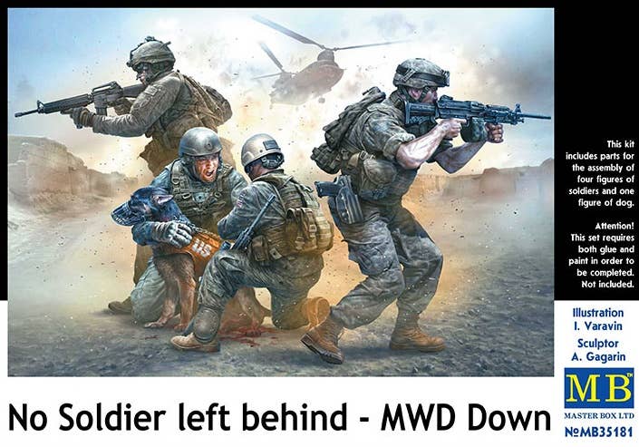 MASTER BOX 1/35 No Soldier left behind - MWD Down | 4820113081224