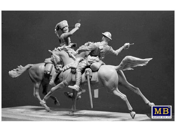 MASTER BOX 1/35 British and German Cavalrymen, WWI era | 4820113081552