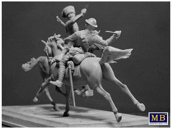 MASTER BOX 1/35 British and German Cavalrymen, WWI era | 4820113081552