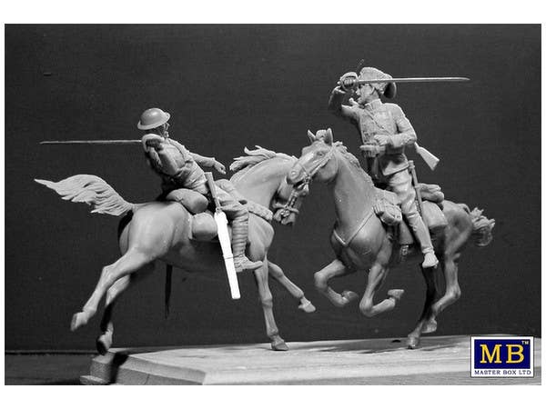 MASTER BOX 1/35 British and German Cavalrymen, WWI era | 4820113081552