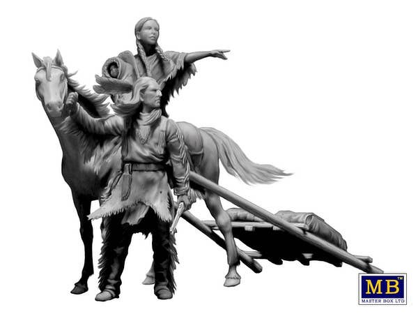 MASTER BOX 1/35 Indian Wars Series. On the Great Plains | 4820113081606