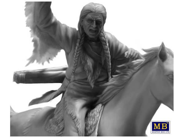 MASTER BOX 1/35 Indian Wars Series, kit No. 2. Tomahawk Charge | 4820113081163