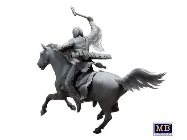 MASTER BOX 1/35 Indian Wars Series, kit No. 2. Tomahawk Charge | 4820113081163