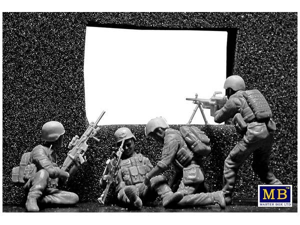 MASTER BOX 1/35 Under Fire. Modern US Infantry | 4820113081156