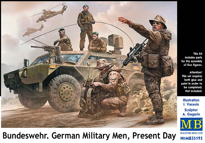 MASTER BOX 1/35 Bundeswehr. German Military Men, Present Day - UPC 4820113081804 | 4820113081804
