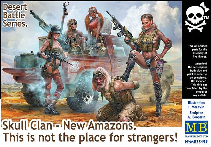 MASTER BOX 1/35 Desert Battle Series. Skull Clan - New Amazons. This is not the place for strangers | 4820113082139