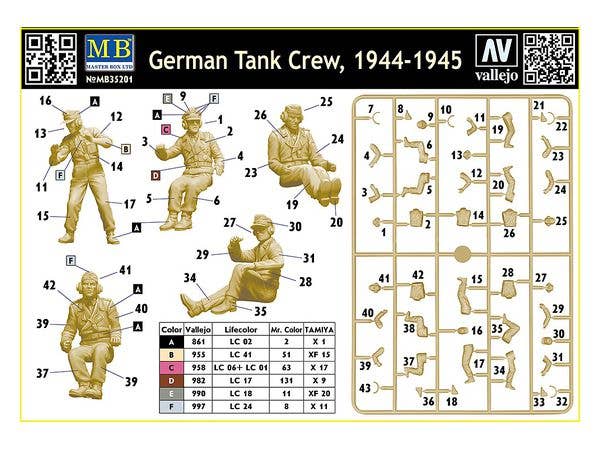 MASTER BOX 1/35 German Tank Crew, 1944-1945 | 4820113082153