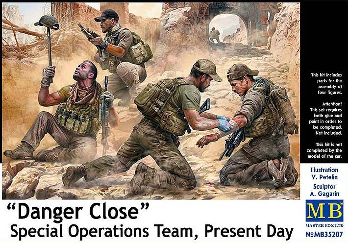 MASTER BOX 1/35 Danger Close. Special Operations Team, Present Day | 4820113082245