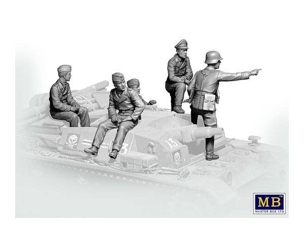 MASTER BOX 1/35 German StuG III Crew, WW II era. 'Their position is behind that forest' | 4820113082269