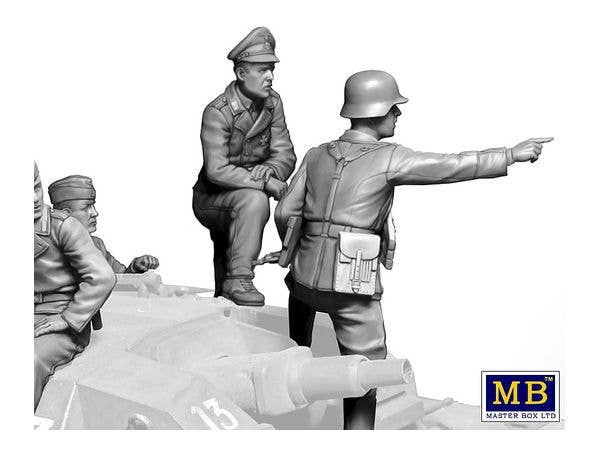 MASTER BOX 1/35 German StuG III Crew, WW II era. 'Their position is behind that forest' | 4820113082269