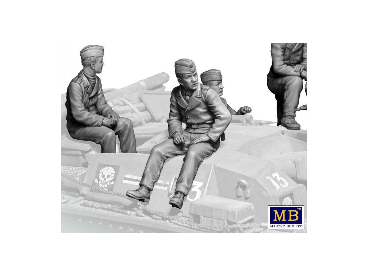 MASTER BOX 1/35 German StuG III Crew, WW II era. 'Their position is behind that forest' | 4820113082269
