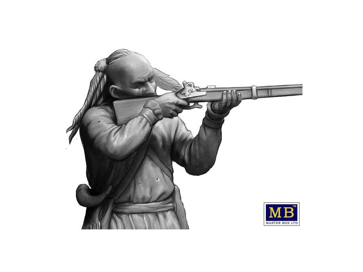 MASTER BOX 1/35 'Wounded brother'. Indian Wars series, XVIII century. Kit No. 2 | 4820113082283