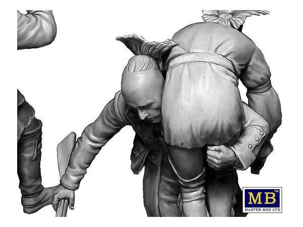 MASTER BOX 1/35 'Wounded brother'. Indian Wars series, XVIII century. Kit No. 2 | 4820113082283