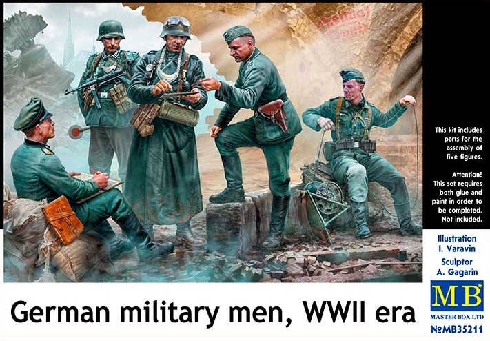 MASTER BOX 1/35 'German military men, WWII era' | 4820113082290