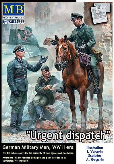 MASTER BOX 1/35 Urgent Dispatch. German Military Men, WW II era | 4820113082306