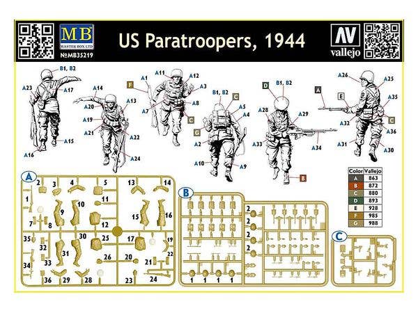 MASTER BOX 1/35 US Paratroopers, 1944 | 4820113082399