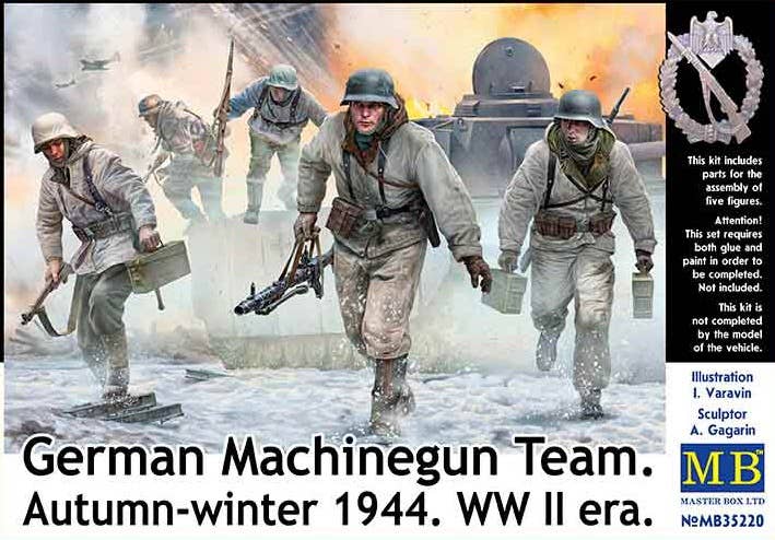 Master Box 1/35 German Machinegun Team. Autumn-winter 1944. WW II era | 4820113082481
