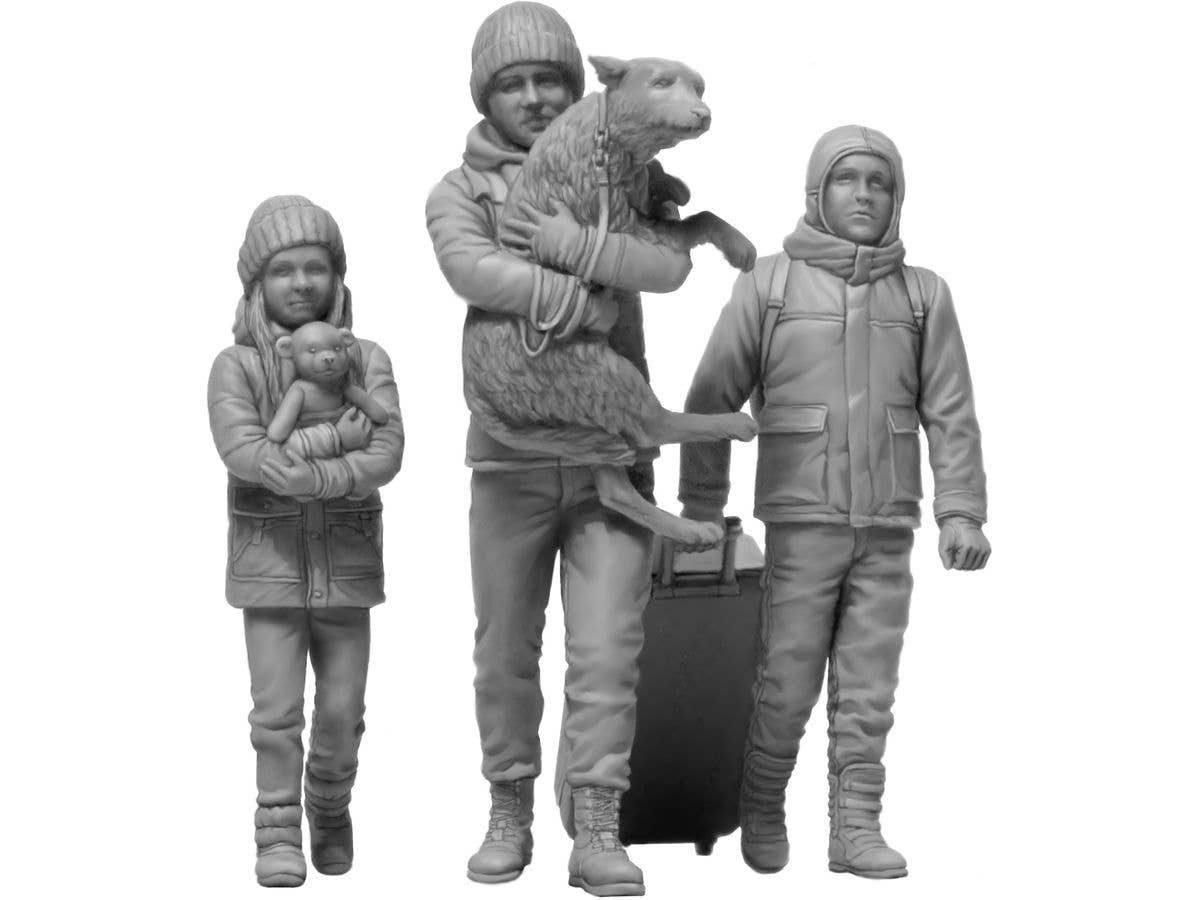 Master Box 1/35 Russian-Ukrainian War series Refugees, March 2022. Kit No.5 | 4820113082719