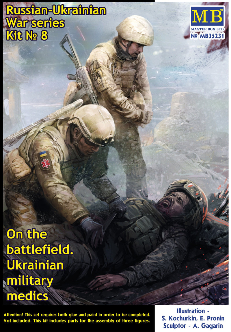 MASTER BOX 1/35 Russian-Ukrainian War Series. Kit No 8. On the battlefield. Ukrainian military medics
