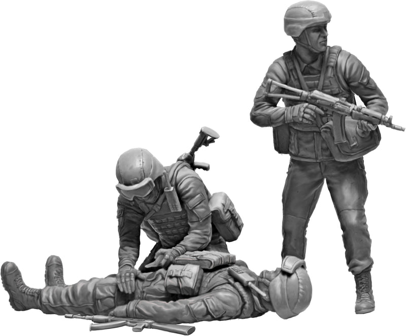 MASTER BOX 1/35 Russian-Ukrainian War Series. Kit No 8. On the battlefield. Ukrainian military medics