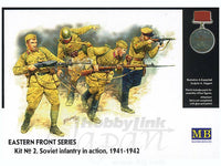 MASTER BOX 1/35 Eastern Front Series. Kit No 2. Soviet Infantry in action, 1941-1942 | 4820041760260