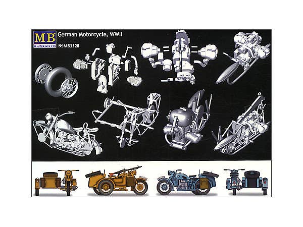 MASTER BOX 1/35 German motorcycle, WWII | 4820041760338