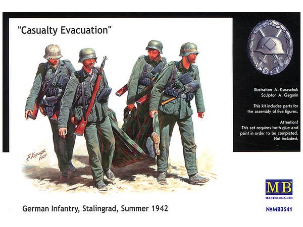 MASTER BOX 1/35 Casualty Evacuation, German Infantry, Stalingrad, Summer 1942 | 4820041760468